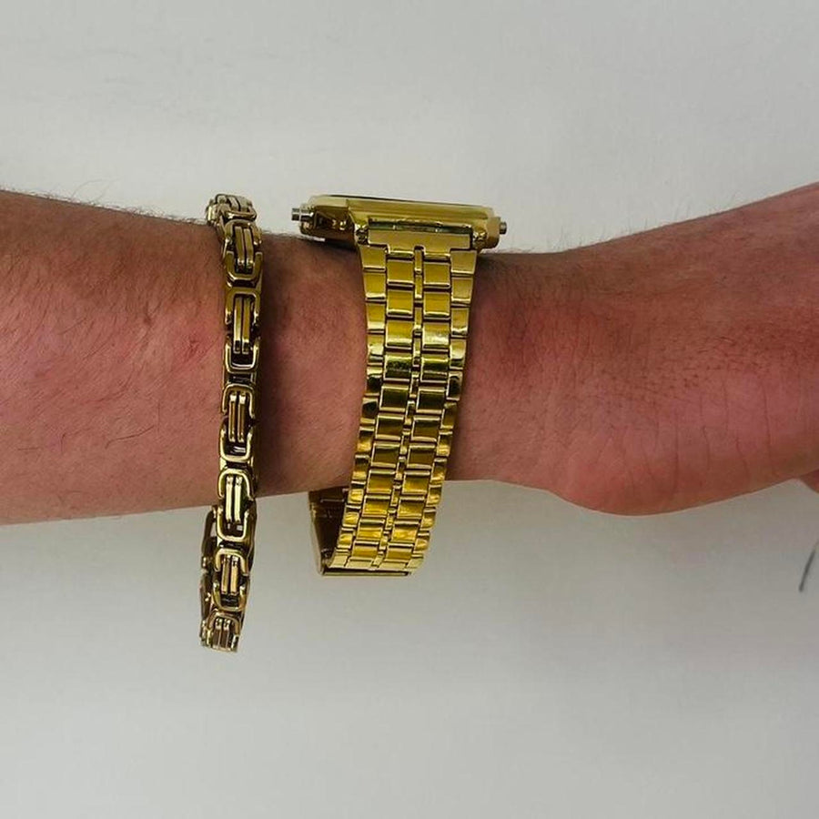 Gold Digital Watch