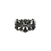 Silver Gothic Cross Ring