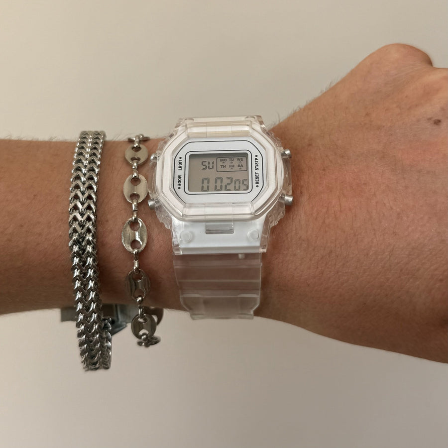 Clear Digital Watch