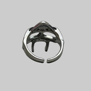 Silver Gladiator Helmet Ring