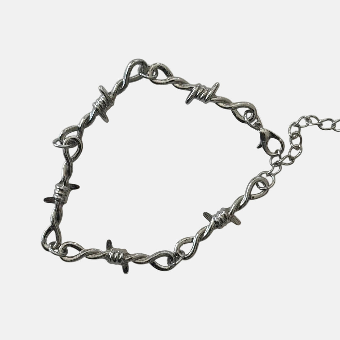 Silver Barbed Wire Bracelet - Rynor