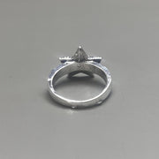 Silver Double Star Ring