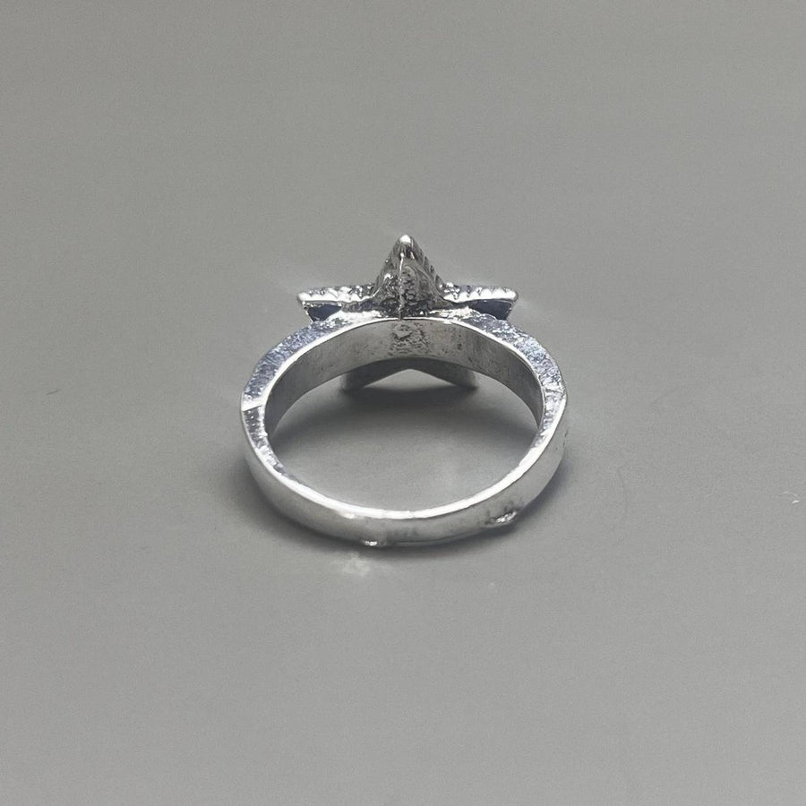 Silver Double Star Ring