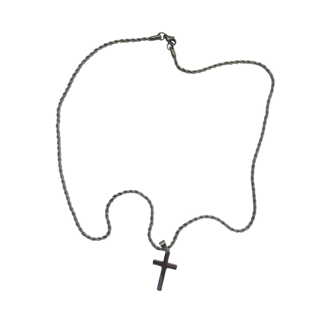 Black Cross Pendant Necklace - Rynor