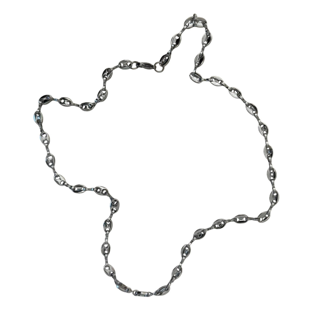 Silver Beaded Chain Necklace - Rynor