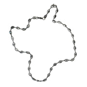 Silver Beaded Chain Necklace