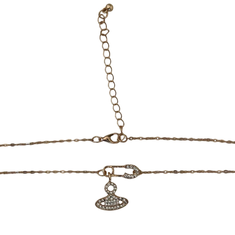 Gold Orb Pendant Necklace