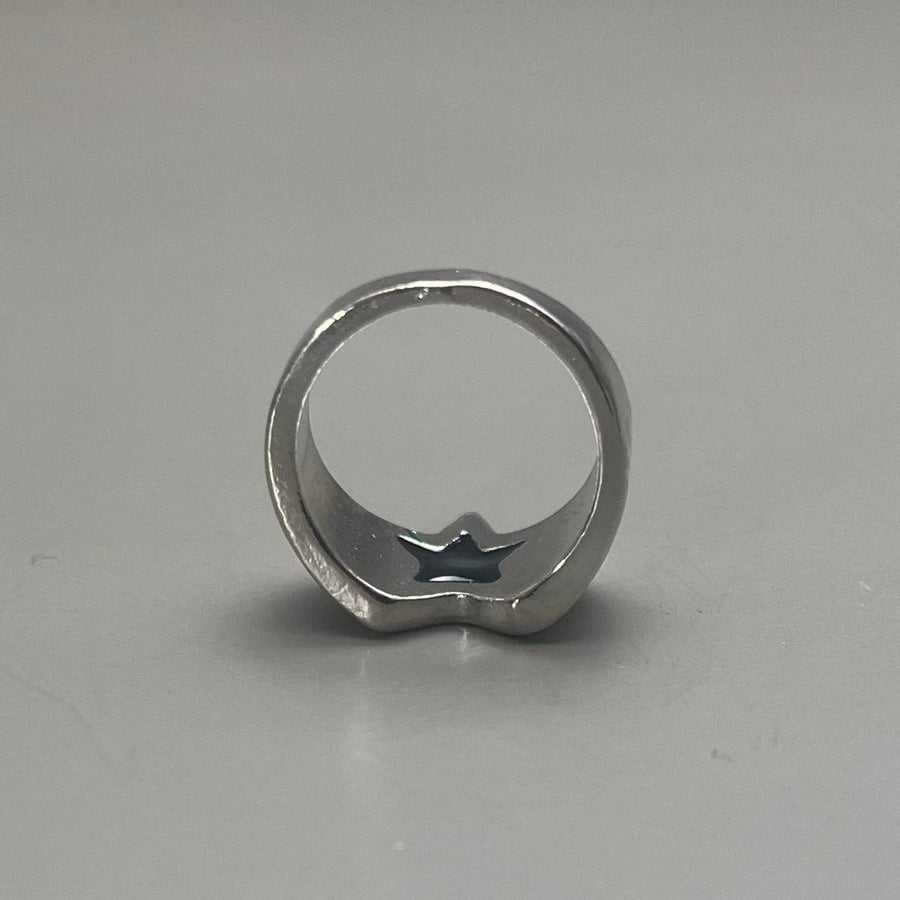 Silver Star Cutout Ring