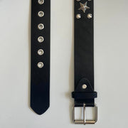 Black Star Studded Belt