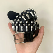 Black Studded Punk Belt