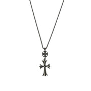 Engraved Cross Pendant Necklace
