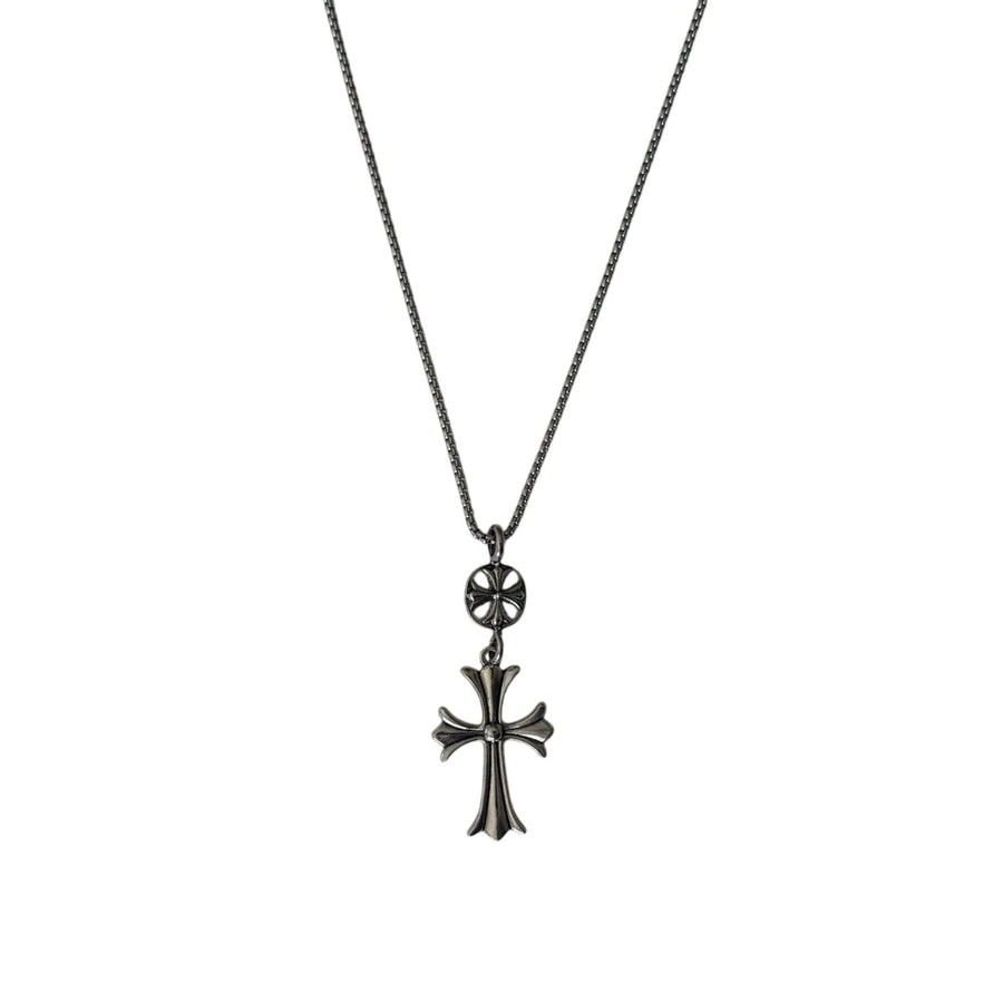 Engraved Cross Pendant Necklace