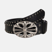 Black Cross Buckle Belt