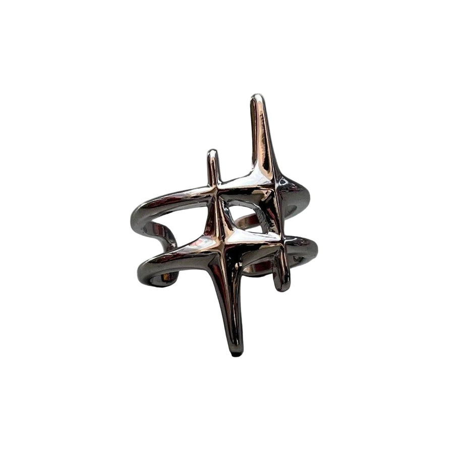 Silver Star Wrap Ring