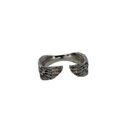 Silver Wing Band Ring