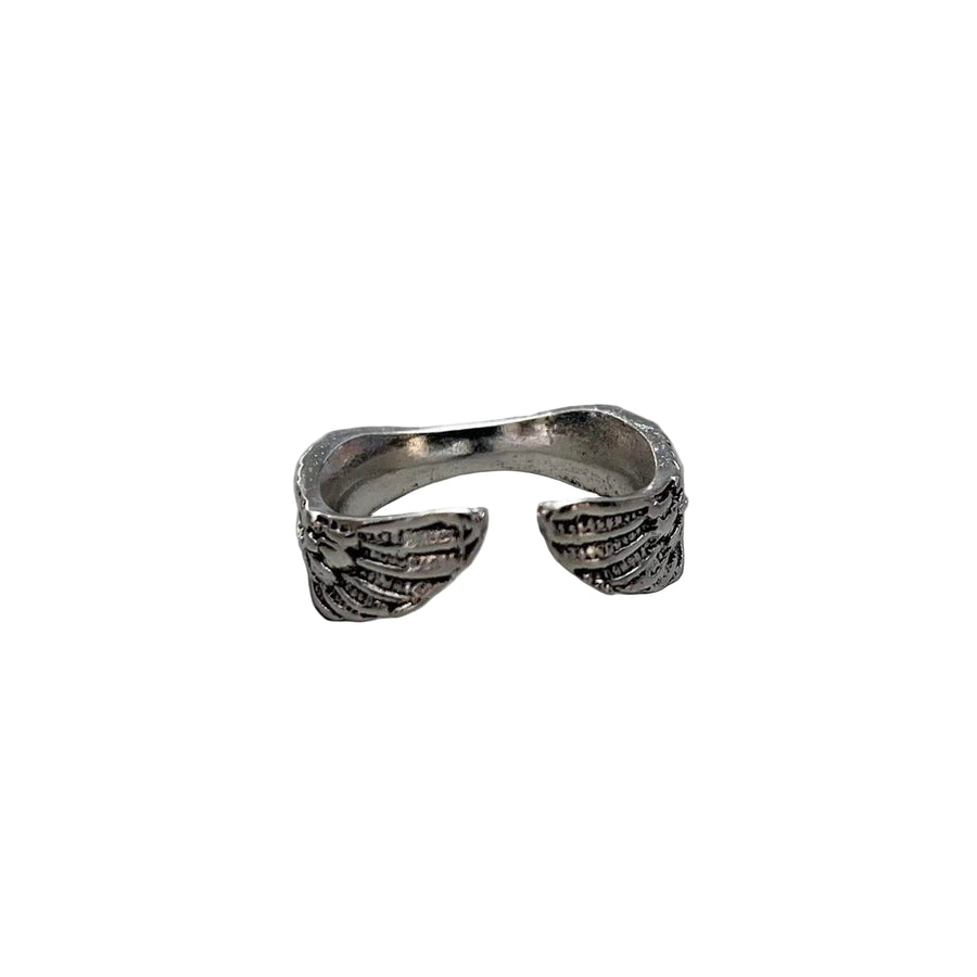 Silver Wing Band Ring