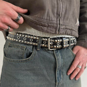 Double Row Studded Belt