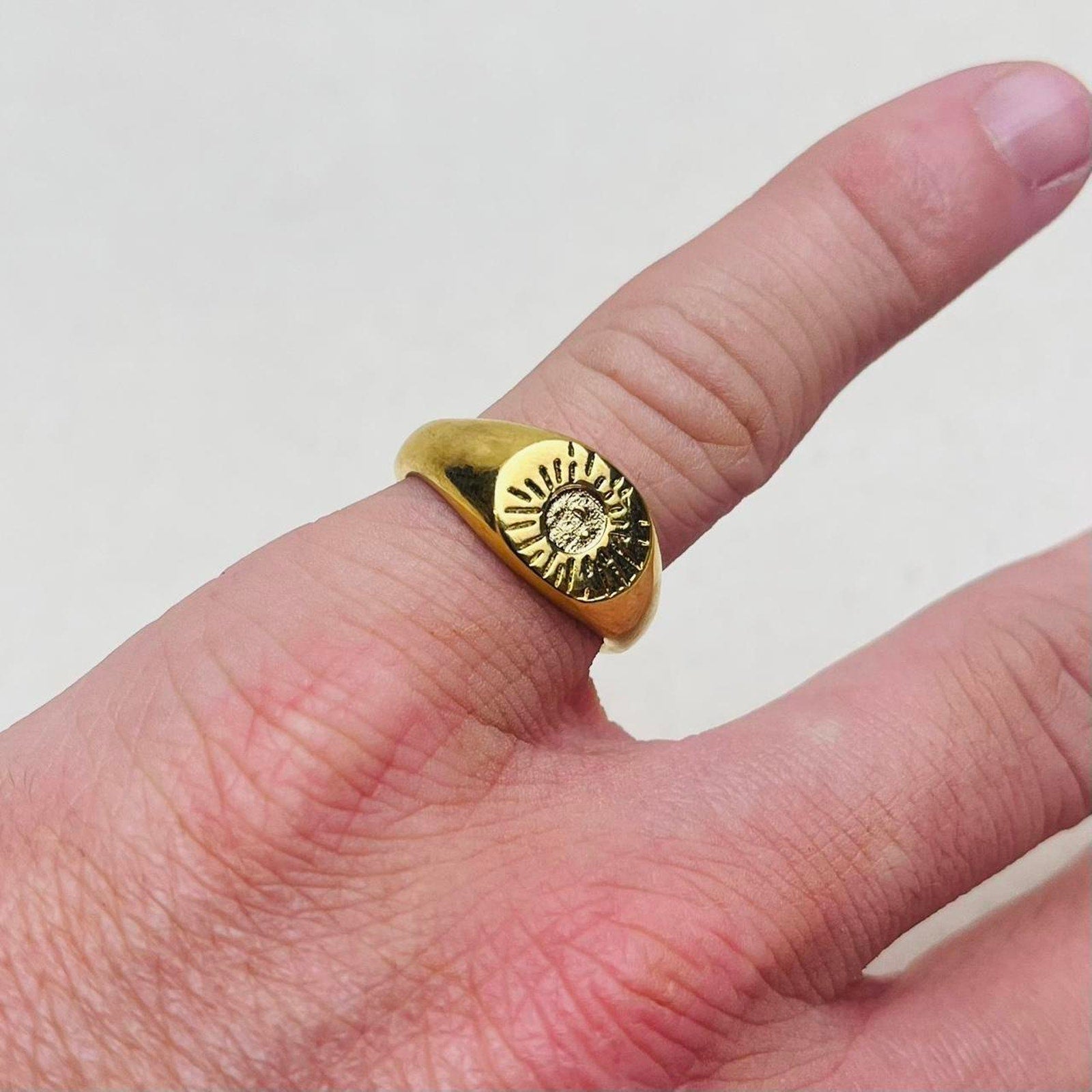 Gold Sunburst Ring
