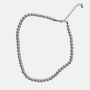 White Pearl Bead Necklace