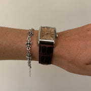 Brown Dial Leather Watch