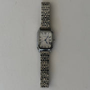 Silver Square Quartz Watch