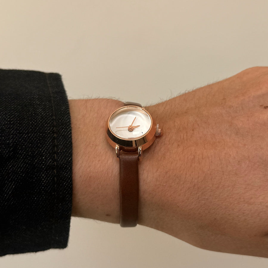 Gold Leather Watch