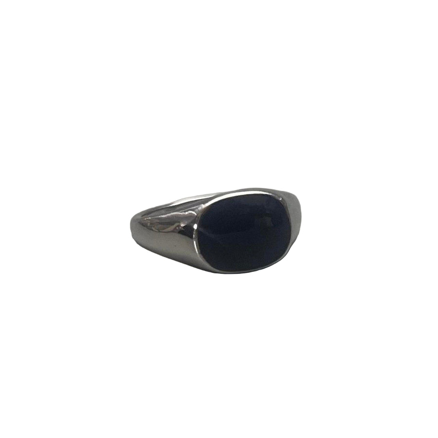 Black Stone Signet Ring