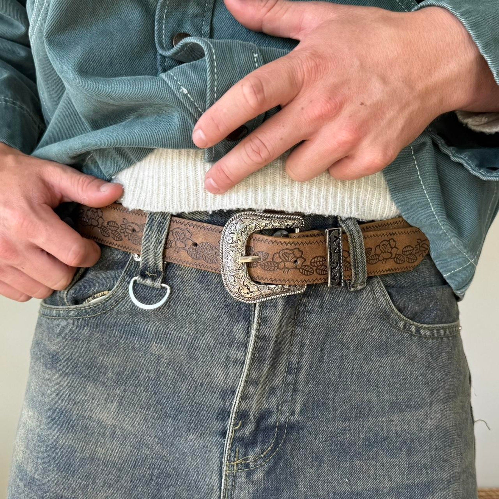Floral Western Belt