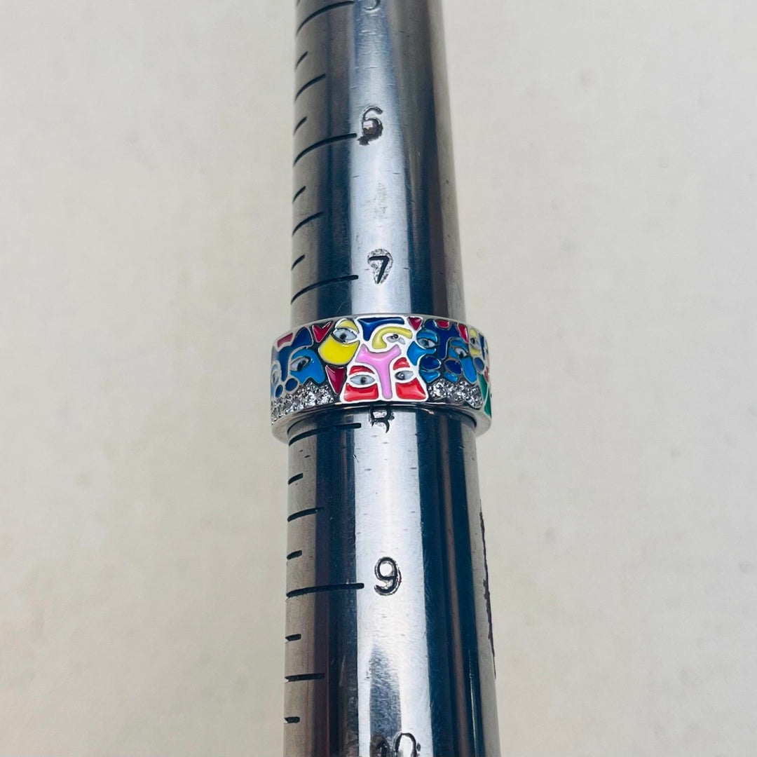 Colorful Enamel Band Ring - Rynor