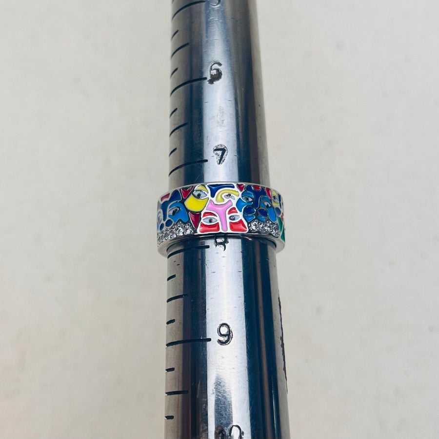 Colorful Enamel Band Ring