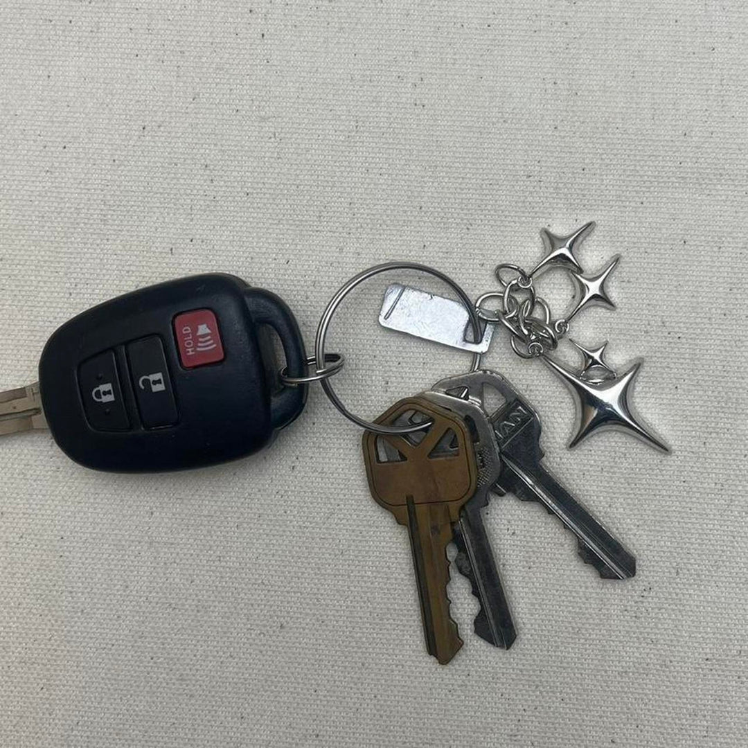 Triple Star Keychain