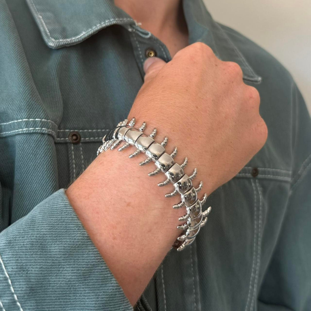 Silver Centipede Bracelet - Rynor