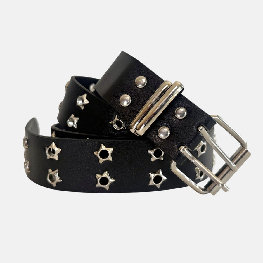 Black Star Studded Belt