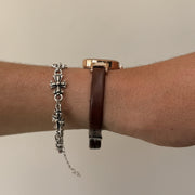 Rose Gold Leather Watch