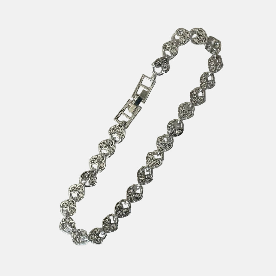 Silver Heart Chain Bracelet