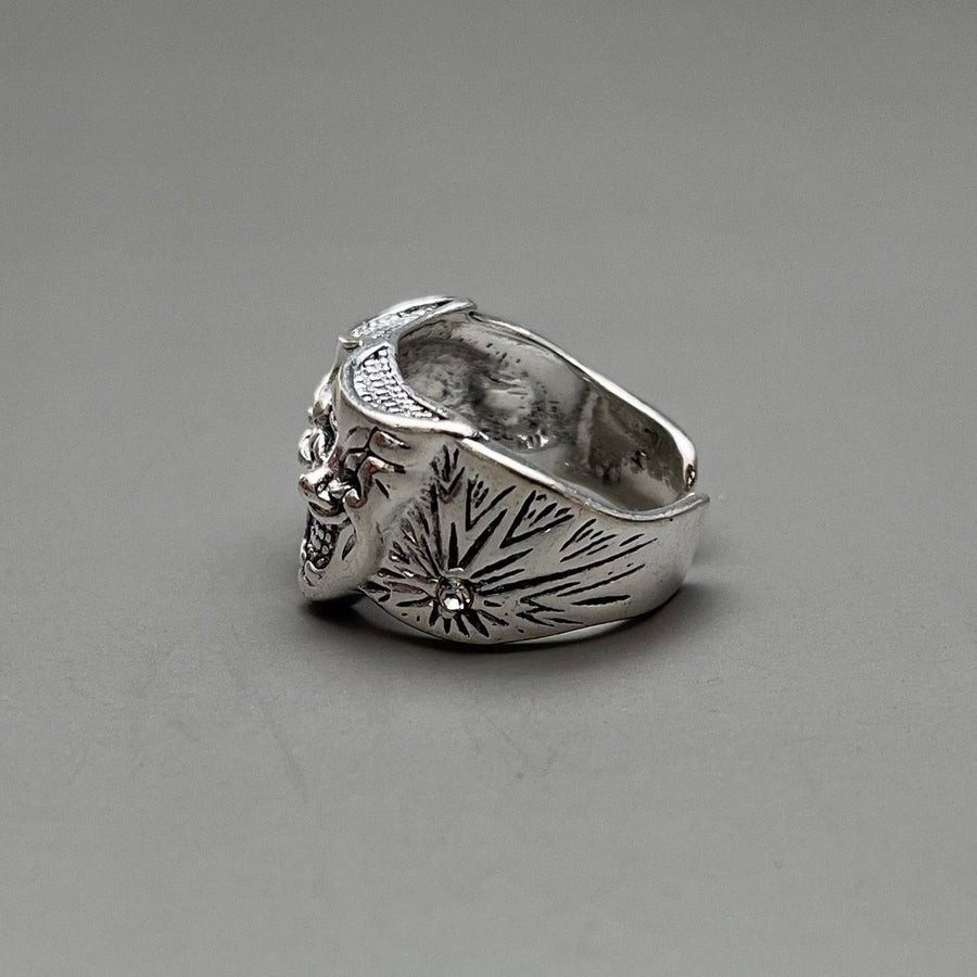 Silver Mask Ring