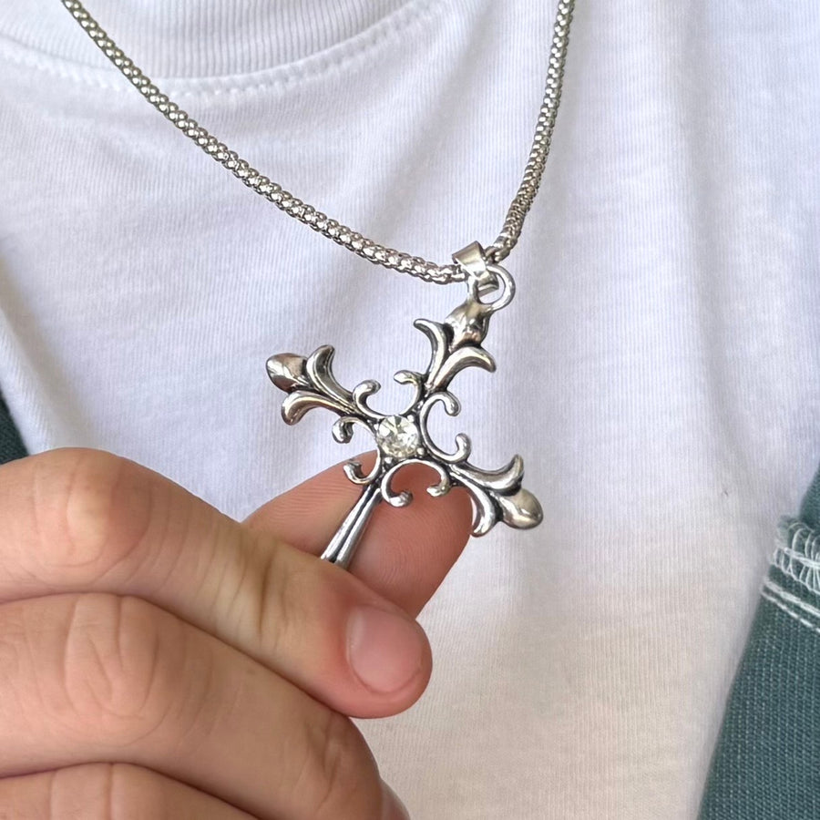 Gothic Cross Pendant Necklace