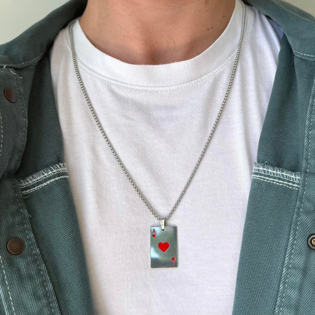 Ace of Hearts Pendant Necklace - Rynor