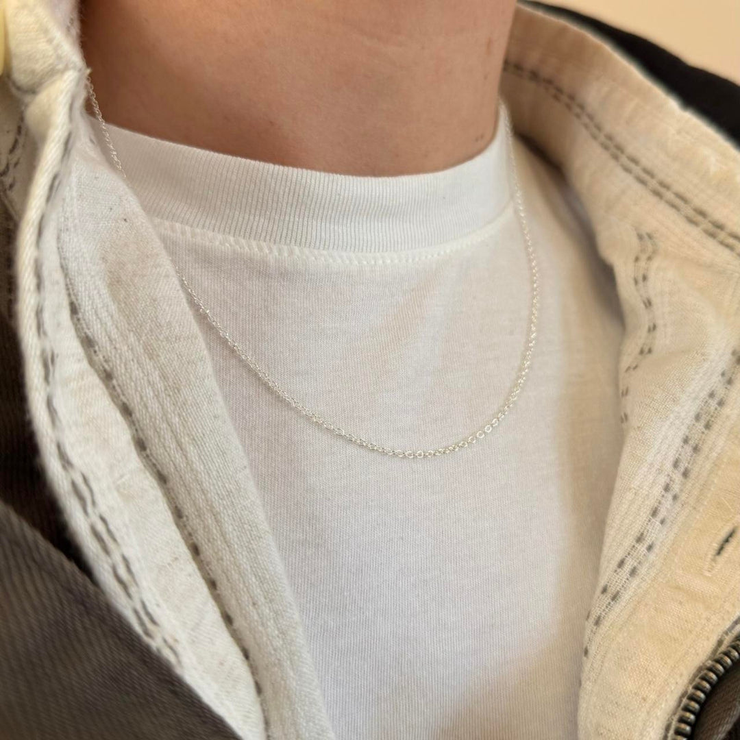 Thin Silver Necklace - Rynor