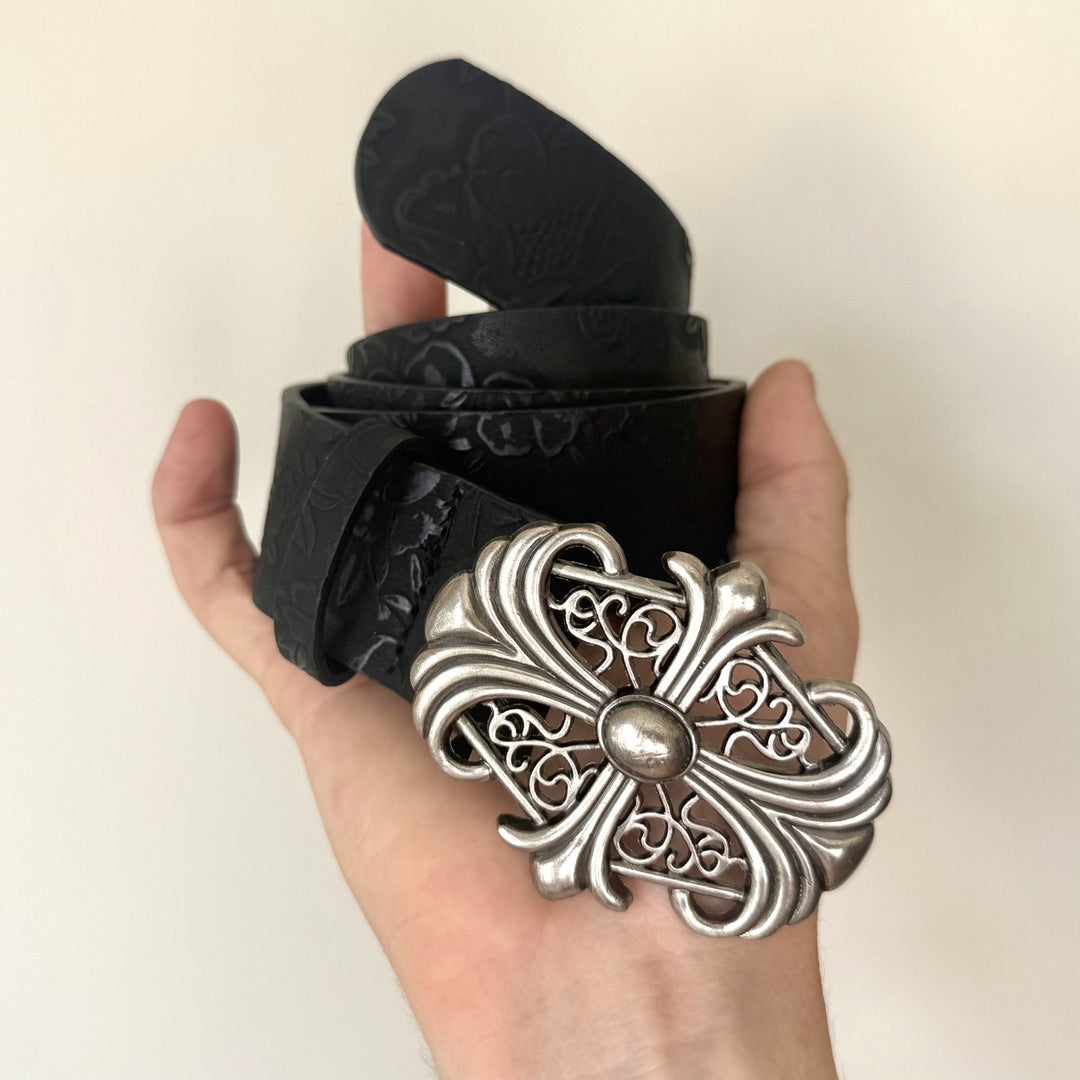 Ornate Cross Buckle Belt - Rynor