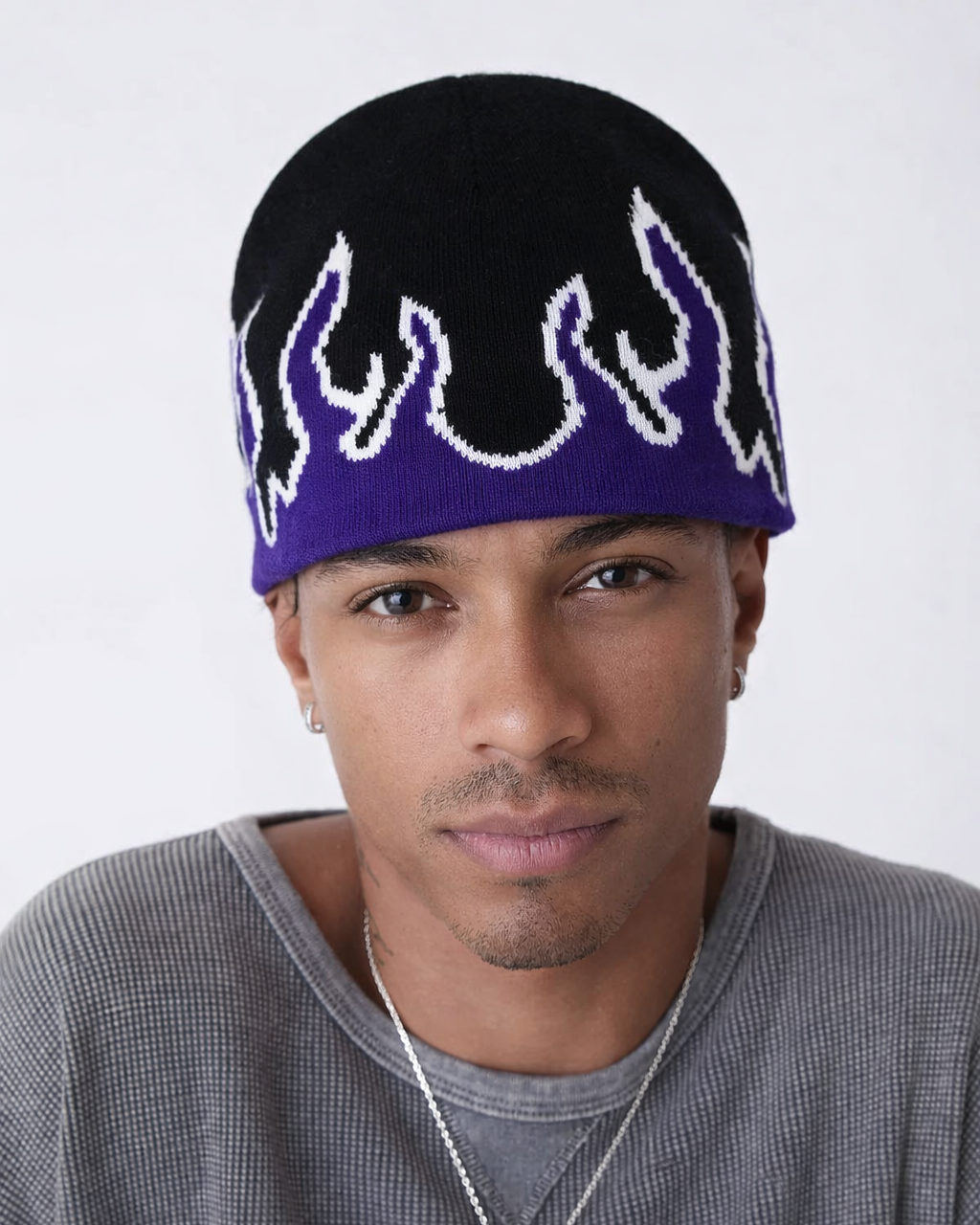 Flame Knit Beanie