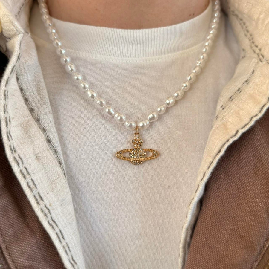 Pearl Orb Pendant Necklace
