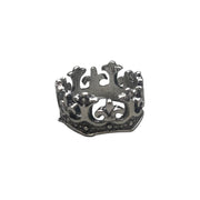 Silver Gothic Crown Ring