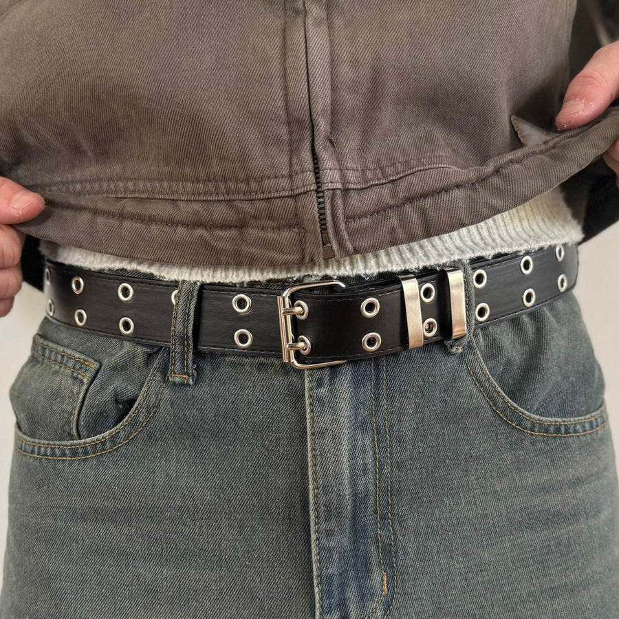 Black Grommet Belt