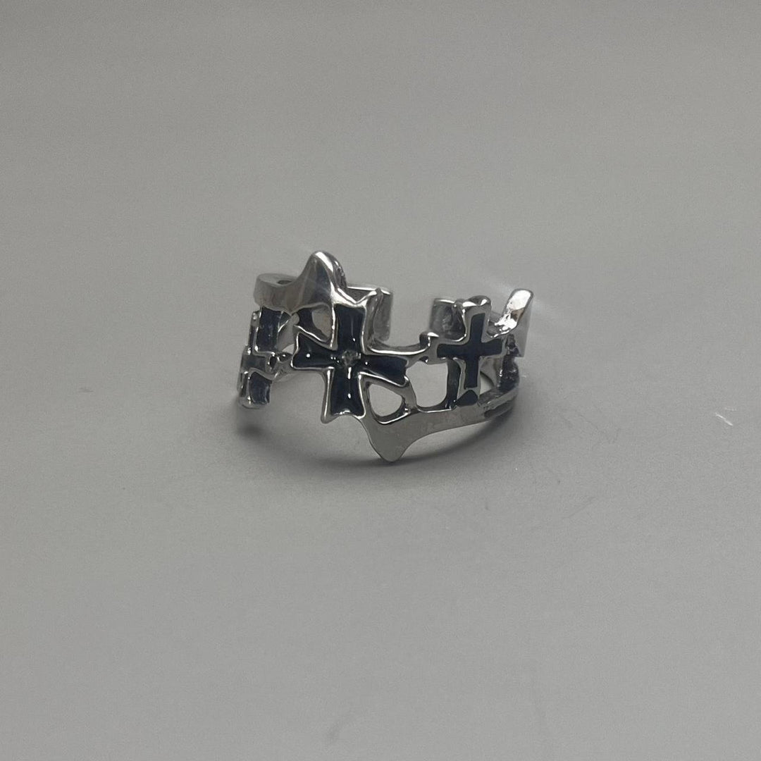 Silver Star Cross Ring - Rynor