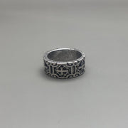 Silver Engraved Band Ring