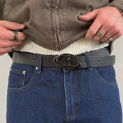 Black Chrome G Buckle Belt