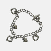 Silver Heart Charm Bracelet