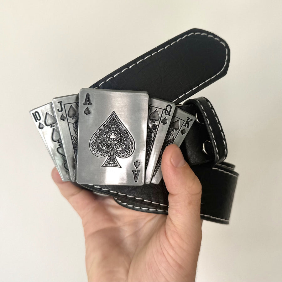 Ace of Spades Playing Card Belt