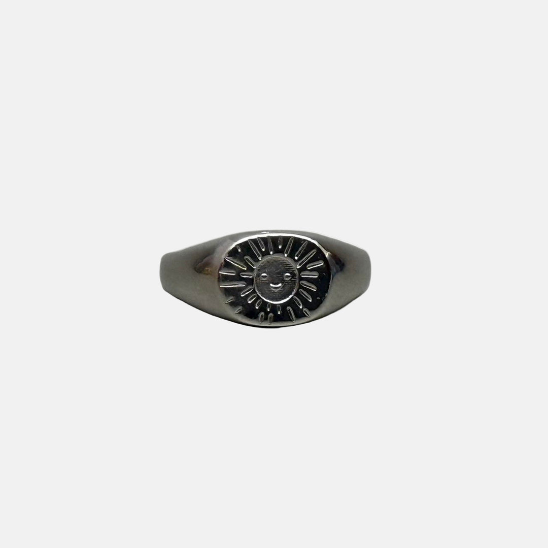 Silver Sun Signet Ring - Rynor
